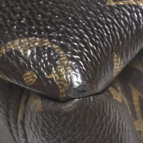 LOUIS VUITTON M41175 Monogram Pallas 2WAY Hand Bag MonogramCanvas Brown/Red - Picture 14 of 16